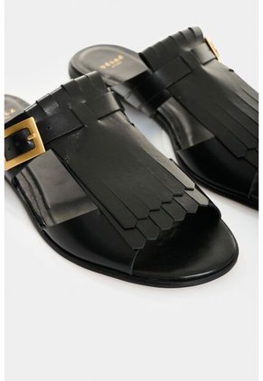 Sandalia Plana En Cuero Para Mujer Maras Sandalia Plana En Cuero Para Mujer Maras Negro 35 VÉLEZ