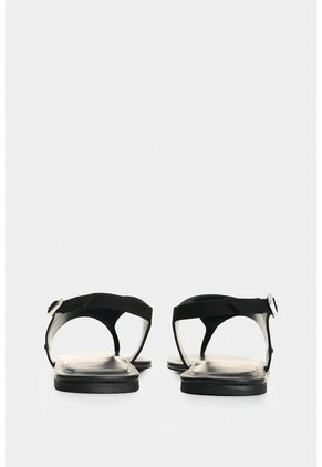 Sandalia Plana En Cuero Para Mujer Cienaga Sandalia Plana En Cuero Para Mujer Cienaga Negro 36 VÉLEZ