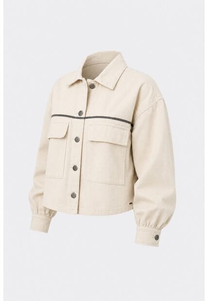 Chaqueta Ocaso Para Mujer Oversized Chaqueta Ocaso Para Mujer Oversized Crema L VÉLEZ