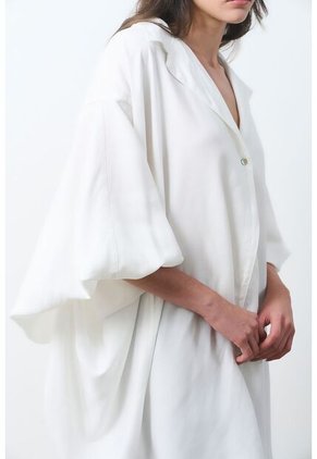 Vestido Sereno Para Mujer Manga Murciélago Vestido Sereno Para Mujer Manga Murciélago Crema 10 VÉLEZ
