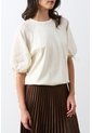 Camiseta En Lino Y Tejido De Punto Para Mujer Gael Camiseta En Lino Y Tejido De Punto Para Mujer Gael Crema M VÉLEZ de Vélez