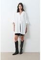 Vestido Sereno Para Mujer Manga Murciélago Vestido Sereno Para Mujer Manga Murciélago Crema 10 VÉLEZ de Vélez