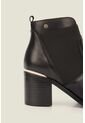 Botines Tacón De Cuero Aplique Botines Tacón De Cuero Aplique Negro 37 VÉLEZ de Vélez