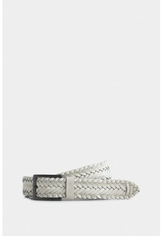 Cinturón Unifaz De Cuero Trenzado Para Hombre Punta Espada Cinturón Unifaz De Cuero Trenzado Para Hombre Punta Espada Blanco 32 VÉLEZ Vélez