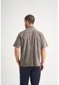 Camisa Manga Corta Orión De Cuero Gamuzado Para Hombre Semi Fitted Camisa Manga Corta Orión De Cuero Gamuzado Para Hombre Semi Fitted Gris XXL VÉLEZ de Vélez