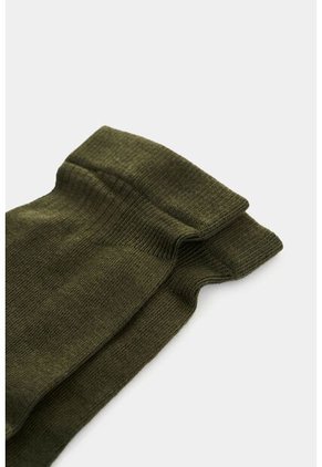 Calcetines Media Pierna Tejidos Para Hombre Detalle Acanalado Calcetines Media Pierna Tejidos Para Hombre Detalle Acanalado Verde XS VÉLEZ