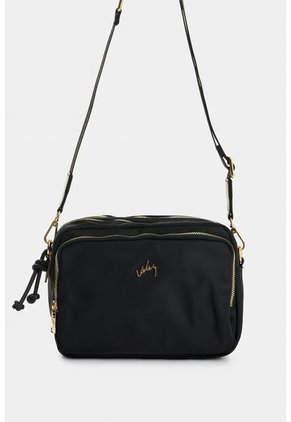 Manos Libres En Lona Y Cuero Para Mujer Square Manos Libres En Lona Y Cuero Para Mujer Square Negro VÉLEZ