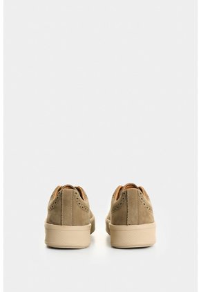 Zapatos De Cordón De Cuero Gamuzado Para Hombre Ocean Zapatos De Cordón De Cuero Gamuzado Para Hombre Ocean Arena 46 VÉLEZ