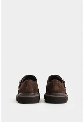 Mocasines Loira 2 De Cuero Gamuzado Para Hombre Silueta Monkstrap Mocasines Loira 2 De Cuero Gamuzado Para Hombre Silueta Monkstrap Cafe 43 VÉLEZ