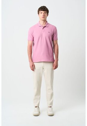 Polo Manga Corta Essential Para Hombre Textura Polo Manga Corta Essential Para Hombre Textura Rosado S VÉLEZ