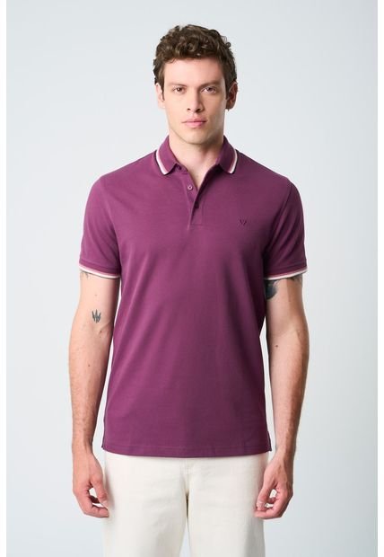 Polo Bilbao Manga Corta Para Hombre Semi Fitted Polo Bilbao Manga Corta Para Hombre Semi Fitted Morado S Vélez
