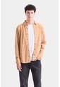 Camisa Manga Larga Para Hombre Gamuza Camisa Manga Larga Para Hombre Gamuza Camel XL VÉLEZ de Vélez