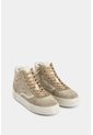 Tenis Tipo Bota Magena De Cuero Para Mujer Acabado Vintage Tenis Tipo Bota Magena De Cuero Para Mujer Acabado Vintage Arena 37 VÉLEZ de Vélez