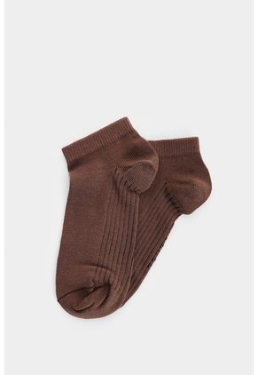 Calcetines Tobilleros Lines 3 De Algodón Para Hombre Detalle Acanalado Calcetines Tobilleros Lines 3 De Algodón Para Hombre Detalle Acanalado Cafe XS VÉLEZ