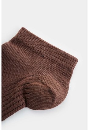 Calcetines Tobilleros Lines 3 De Algodón Para Hombre Detalle Acanalado Calcetines Tobilleros Lines 3 De Algodón Para Hombre Detalle Acanalado Cafe XS VÉLEZ