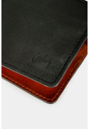Porta Billetes En Cuero Envejecido Para Hombre Mora Porta Billetes En Cuero Envejecido Para Hombre Mora Negro VÉLEZ