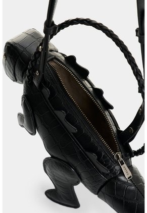 Manos Libres En Cuero Croco Para Hombre Dino Manos Libres En Cuero Croco Para Hombre Dino Negro VÉLEZ