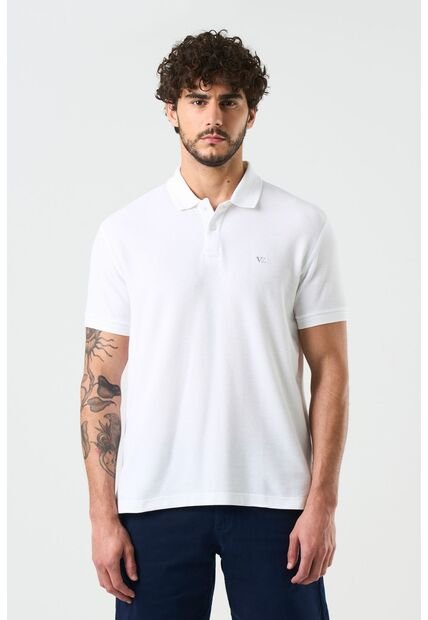 Polo Manga Corta Essential Para Hombre Textura Polo Manga Corta Essential Para Hombre Textura Blanco XL VÉLEZ