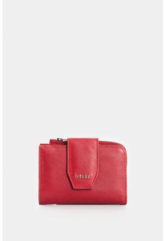 Billetera De Cuero Para Mujer Pearl Billetera De Cuero Para Mujer Pearl Rojo VÉLEZ Vélez