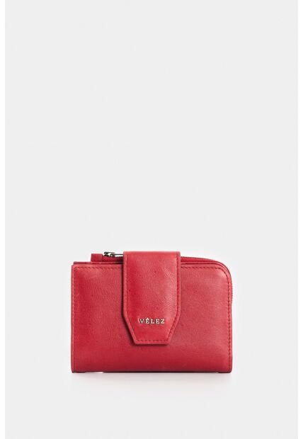 Billetera De Cuero Para Mujer Pearl Billetera De Cuero Para Mujer Pearl Rojo VÉLEZ