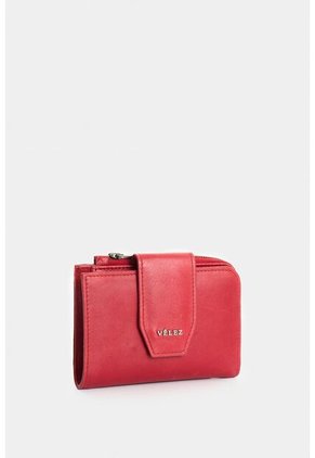 Billetera De Cuero Para Mujer Pearl Billetera De Cuero Para Mujer Pearl Rojo VÉLEZ