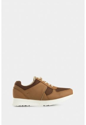 Tenis Deportivos Tropical De Cuero Para Mujer Suela De Color Tenis Deportivos Tropical De Cuero Para Mujer Suela De Color Miel 35 VÉLEZ
