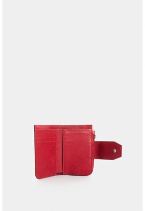Billetera De Cuero Para Mujer Pearl Billetera De Cuero Para Mujer Pearl Rojo VÉLEZ
