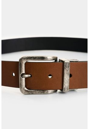 Cinturón Doble Faz De Cuero Para Hombre Efos Cinturón Doble Faz De Cuero Para Hombre Efos Miel 40 VÉLEZ