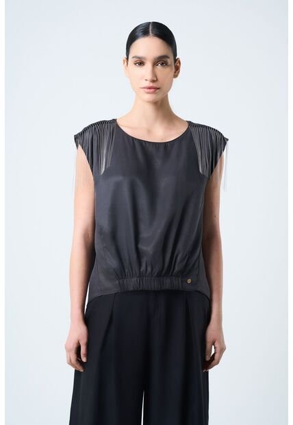 Camisa Hydra Manga Sisa Para Mujer Flecos Millaré Camisa Hydra Manga Sisa Para Mujer Flecos Millaré Negro XL VÉLEZ