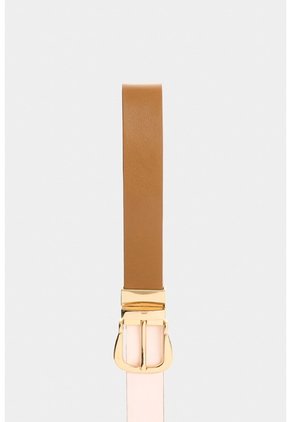Cinturón Doble Faz De Cuero Liso Para Mujer Lascar Cinturón Doble Faz De Cuero Liso Para Mujer Lascar Miel M VÉLEZ