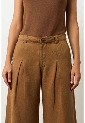 Pantalón Loa Palazzo Tiro Alto Para Mujer Pantalón Loa Palazzo Tiro Alto Para Mujer Miel 12 VÉLEZ