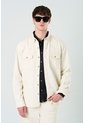 Sobrecamisa Manga Larga Elon Para Hombre Semi Fitted Sobrecamisa Manga Larga Elon Para Hombre Semi Fitted Crema M VÉLEZ de Vélez