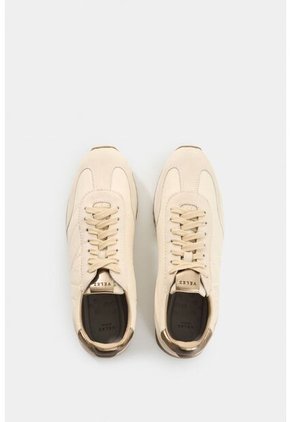 Tenis De Cuero Y Textil Para Mujer Flora Tenis De Cuero Y Textil Para Mujer Flora Blanco 38 VÉLEZ