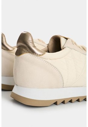 Tenis De Cuero Y Textil Para Mujer Flora Tenis De Cuero Y Textil Para Mujer Flora Blanco 38 VÉLEZ
