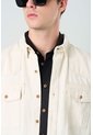 Sobrecamisa Manga Larga Elon Para Hombre Semi Fitted Sobrecamisa Manga Larga Elon Para Hombre Semi Fitted Crema M VÉLEZ de Vélez