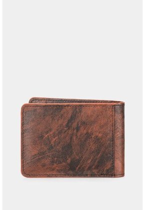 Billetera Trekking De Cuero Para Hombre Con Acabado Artesanal Billetera Trekking De Cuero Para Hombre Con Acabado Artesanal Brandy Vélez