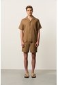 Camisa Manga Corta En Lino Para Hombre Málaga Camisa Manga Corta En Lino Para Hombre Málaga Tabaco S VÉLEZ de Vélez