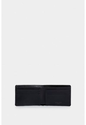 Billetera Montt De Cuero Para Hombre Acabado Brillo Billetera Montt De Cuero Para Hombre Acabado Brillo Negro VÉLEZ