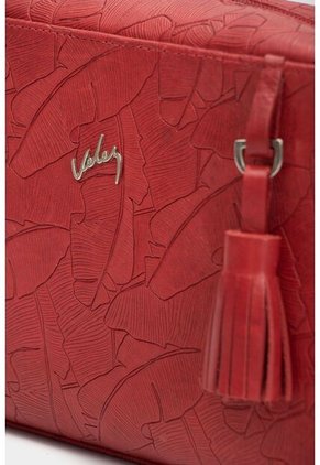 Manos Libres Verona De Cuero Para Mujer Grabado Placa Palmera Manos Libres Verona De Cuero Para Mujer Grabado Placa Palmera Rojo VÉLEZ