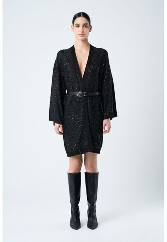 Cardigan Antares Para Mujer Tejido Cardigan Antares Para Mujer Tejido Negro M VÉLEZ Vélez