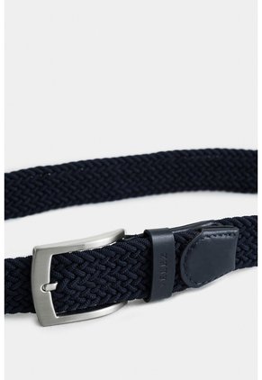 Cinturón Unifaz Cordón Por Cuero Para Hombre Trenza Cinturón Unifaz Cordón Por Cuero Para Hombre Trenza Azul Oscuro 42 VÉLEZ