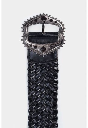 Fajón Unifaz Luxo De Cuero Para Mujer Trenzado Fajón Unifaz Luxo De Cuero Para Mujer Trenzado Negro XL VÉLEZ