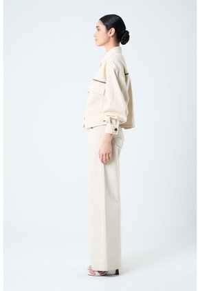 Chaqueta Ocaso Para Mujer Oversized Chaqueta Ocaso Para Mujer Oversized Crema XXL VÉLEZ