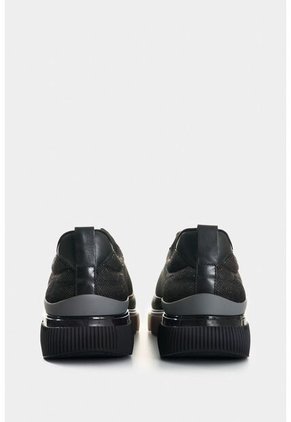 Tenis De Cuero Liso Y Textil Para Hombre Scrap Tenis De Cuero Liso Y Textil Para Hombre Scrap Negro 40 VÉLEZ