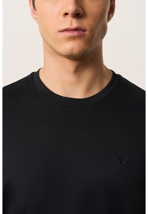 Camiseta Pacífico Manga Corta Para Hombre Semi-fitted Camiseta Pacífico Manga Corta Para Hombre Semi-fitted Negro S VÉLEZ