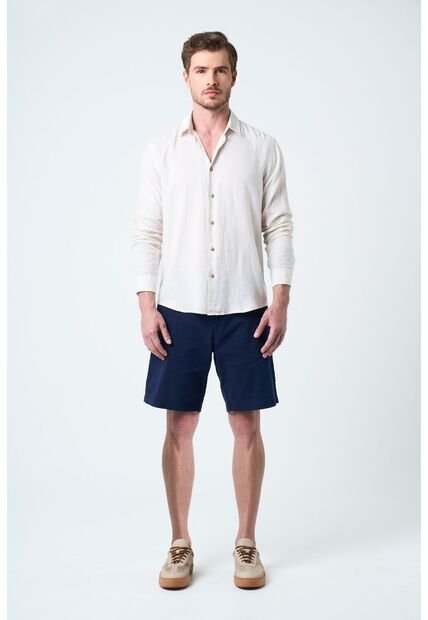 Bermuda Acacia En Drill Para Hombre Silueta Amplia Bermuda Acacia En Drill Para Hombre Silueta Amplia Azul Oscuro 38 VÉLEZ