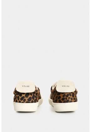 Tenis De Cuero Pelo Y Animal Print Para Mujer Flair Tenis De Cuero Pelo Y Animal Print Para Mujer Flair Arena 38 VÉLEZ