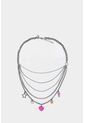 Collar Para Mujer En Cadenas Con Dijes Metálicos de Vélez