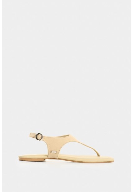 Sandalia Plana En Cuero Para Mujer Cienaga Sandalia Plana En Cuero Para Mujer Cienaga Crema 41 VÉLEZ