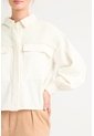 Chaqueta Oversized Iris En Lino Para Mujer Almilla Tejida Chaqueta Oversized Iris En Lino Para Mujer Almilla Tejida Crema S VÉLEZ de Vélez